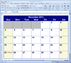 Excel Calendar