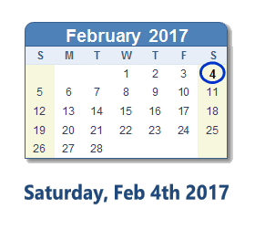 04, February, 2017